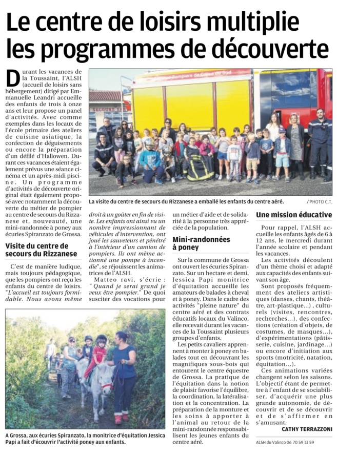 Le centre de loisirs du Valinco Le centre de loisirs du Valinco