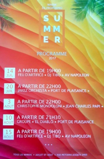 Animations estivales 2017 Animations estivales 2017