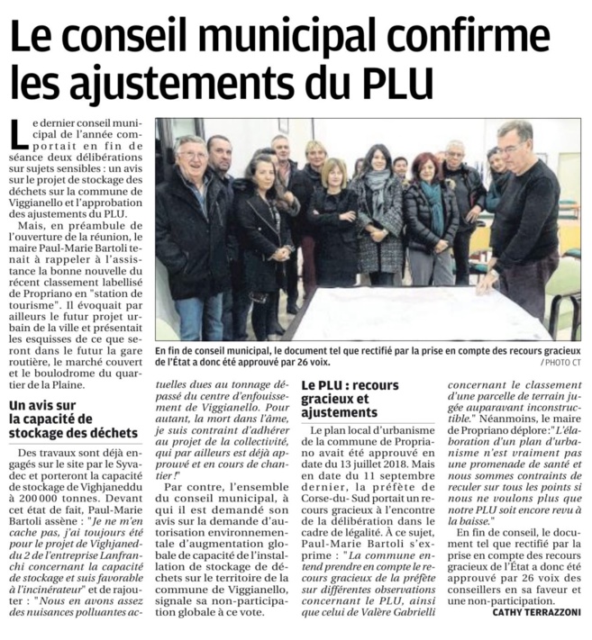 Délibérations du Conseil municipal du 30 novembre 2018 Délibérations du Conseil municipal du 30 novembre 2018