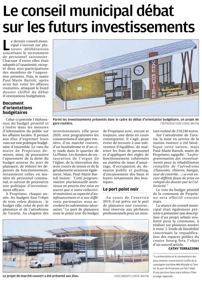 Délibérations du Conseil municipal du 22 février 2019 Délibérations du Conseil municipal du 22 février 2019