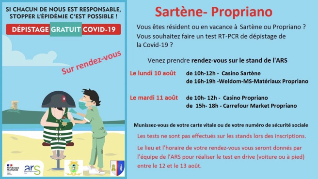 COVID-19 : Dépistage gratuit COVID-19 : Dépistage gratuit