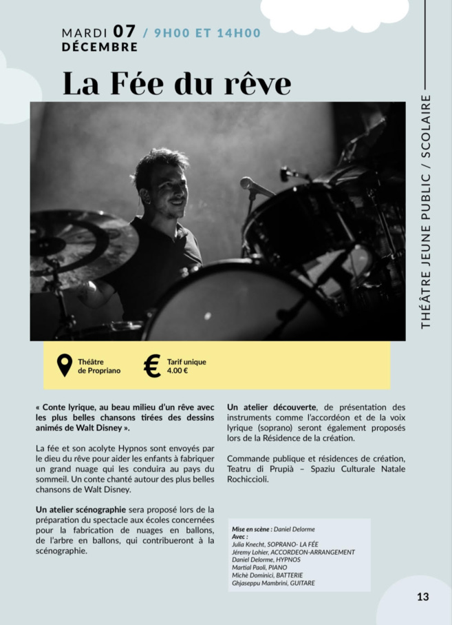 { Théâtre jeune public - Scolaire } La fée du rêve { Théâtre jeune public - Scolaire } La fée du rêve