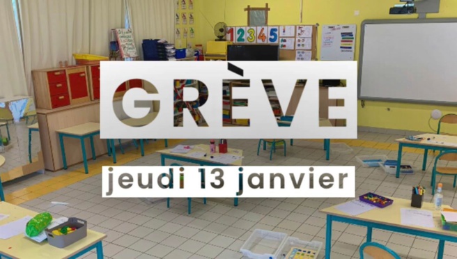 Grève dans les écoles le 13/01/2022 Grève dans les écoles le 13/01/2022