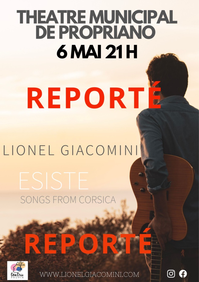 REPORTÉ { Concert } Lionel GIACOMINI REPORTÉ { Concert } Lionel GIACOMINI