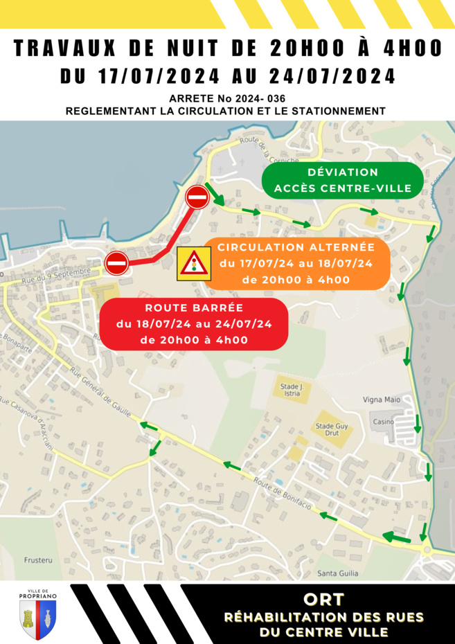 Travaux : plan de circulation Travaux : plan de circulation