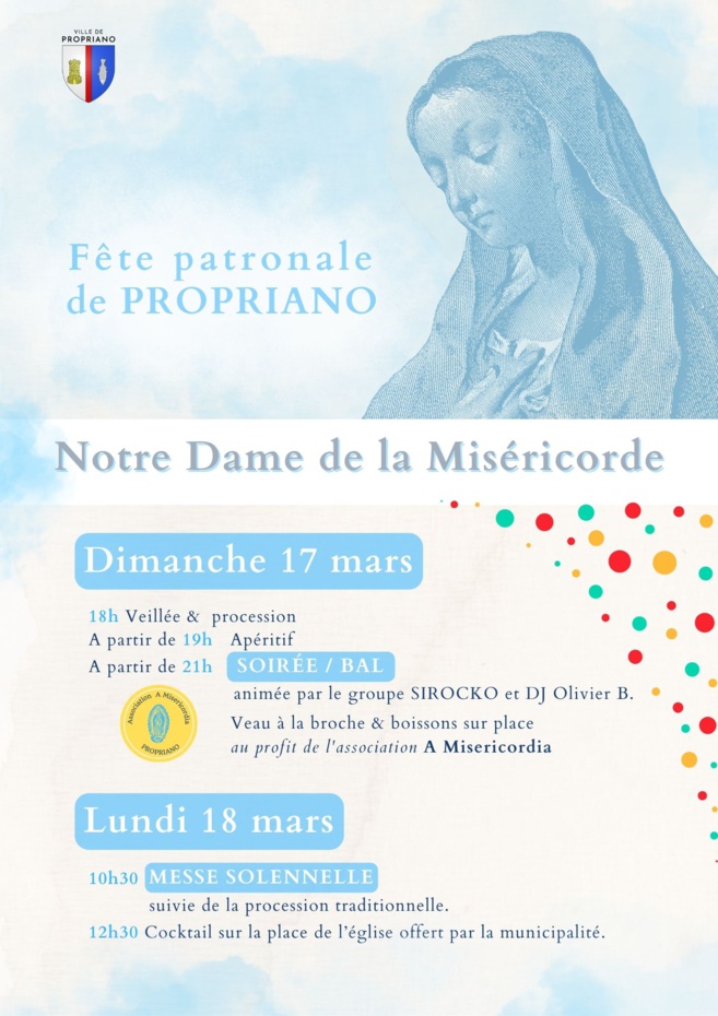 Fête patronale Notre Dame de la Miséricorde Fête patronale Notre Dame de la Miséricorde