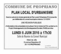 Révision du PLU - phase 2 : Réunion publique Révision du PLU - phase 2 : Réunion publique