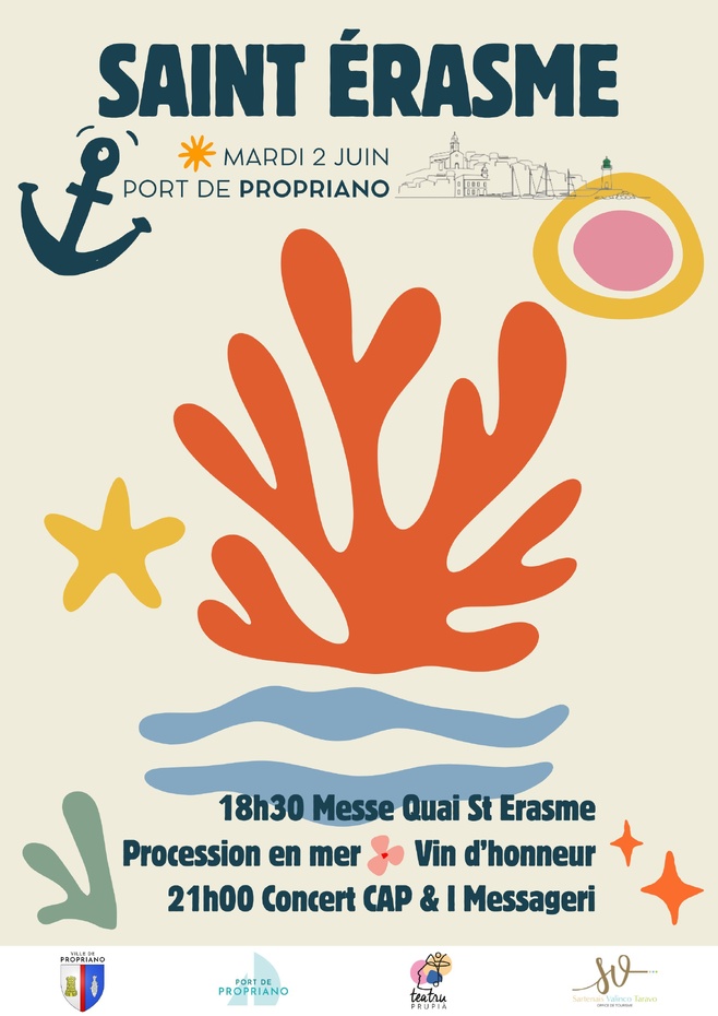 Propriano célèbre la Saint Érasme le 2 juin Propriano célèbre la Saint Érasme le 2 juin