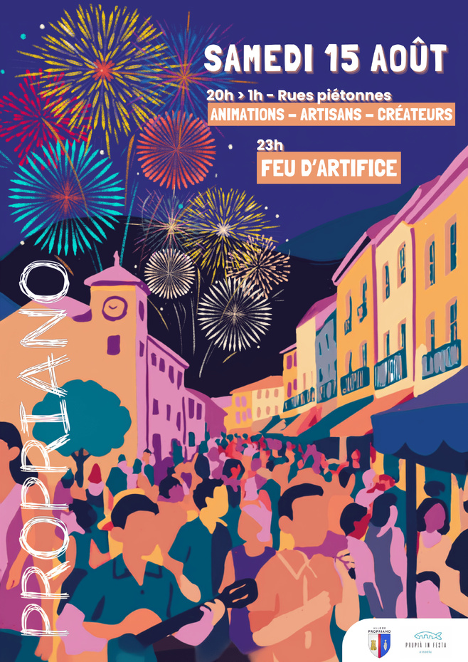 15 août à Propriano : une soirée festive et un grand feu d’artifice