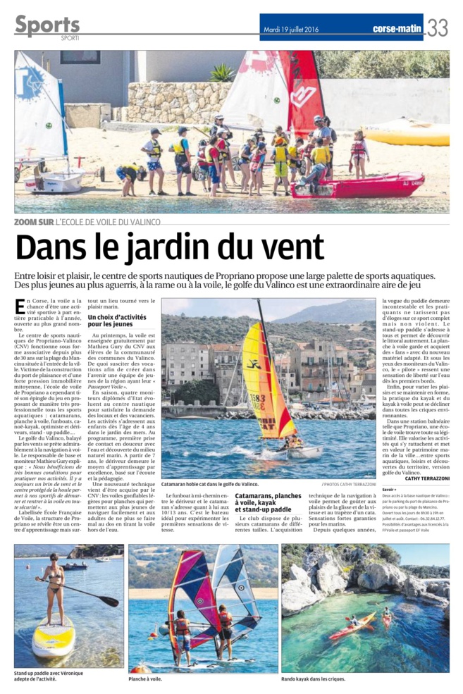 Le Centre des Sports Nautiques de Propriano Le Centre des Sports Nautiques de Propriano