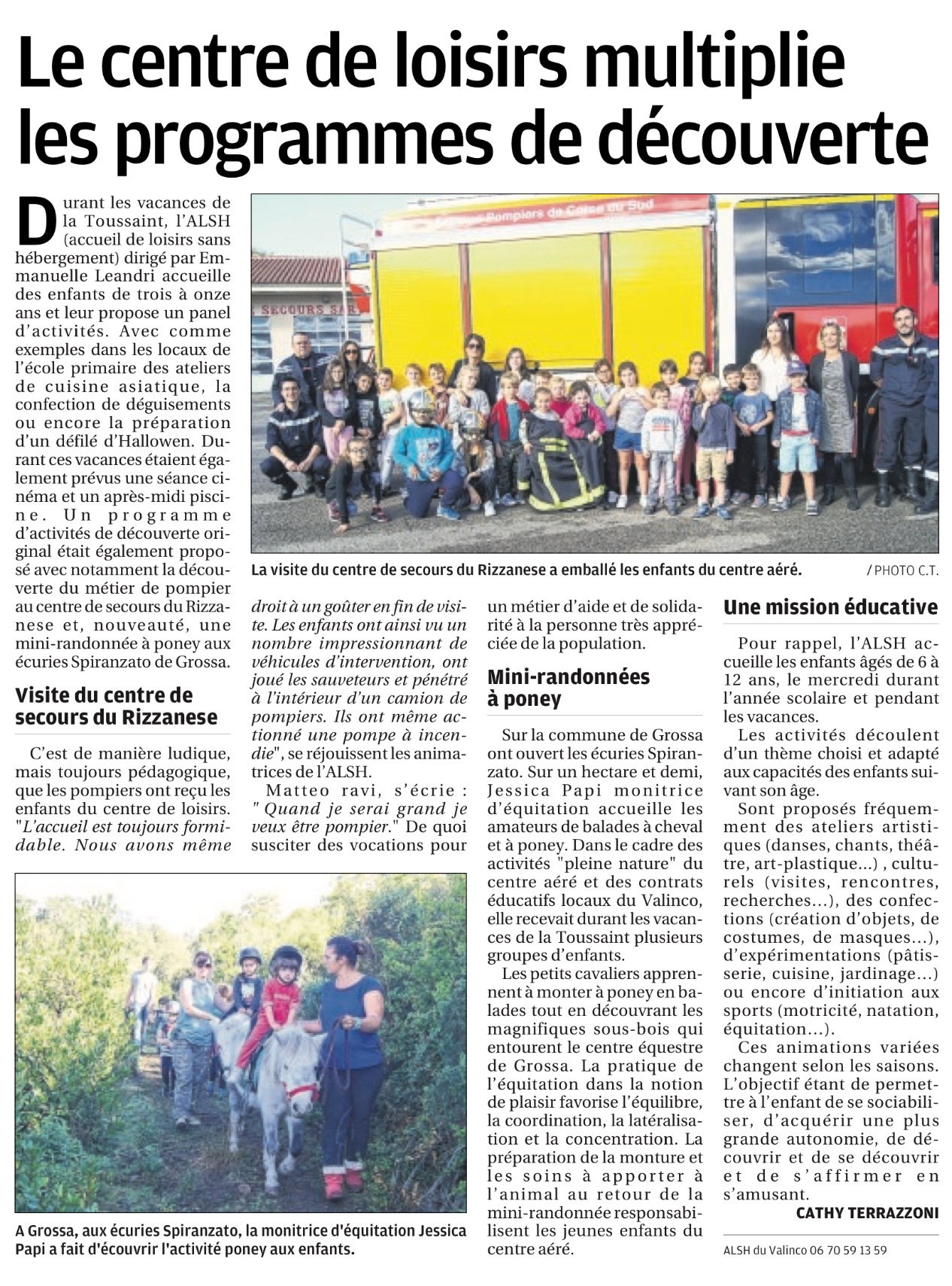 Le centre de loisirs du Valinco Le centre de loisirs du Valinco