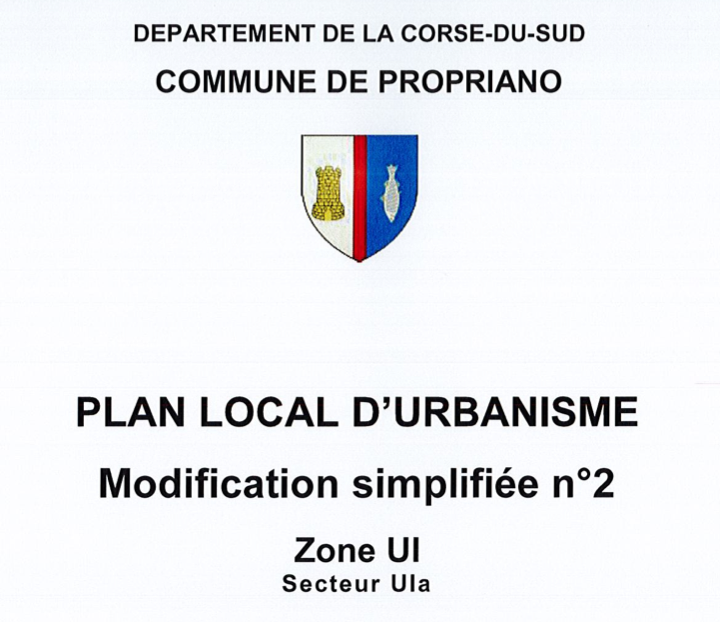 PLU : Projet de modification simplifiée n°2