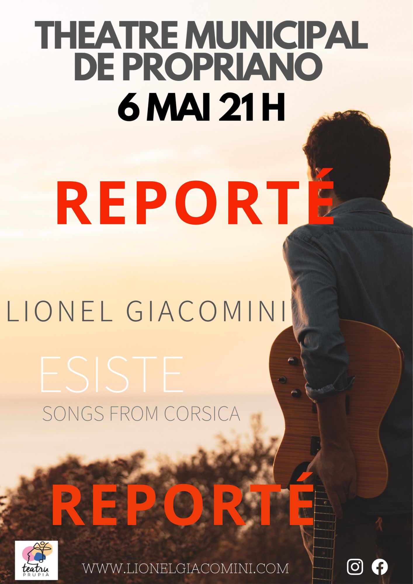REPORTÉ { Concert } Lionel GIACOMINI REPORTÉ { Concert } Lionel GIACOMINI
