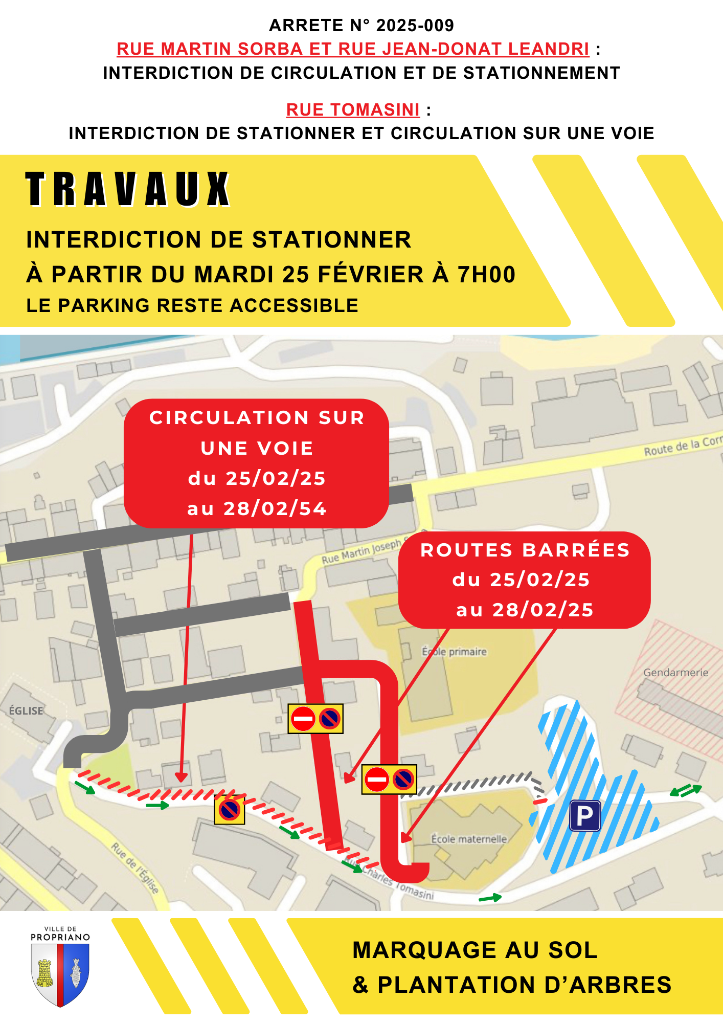 Travaux : plan de circulation 2025 Travaux : plan de circulation 2025