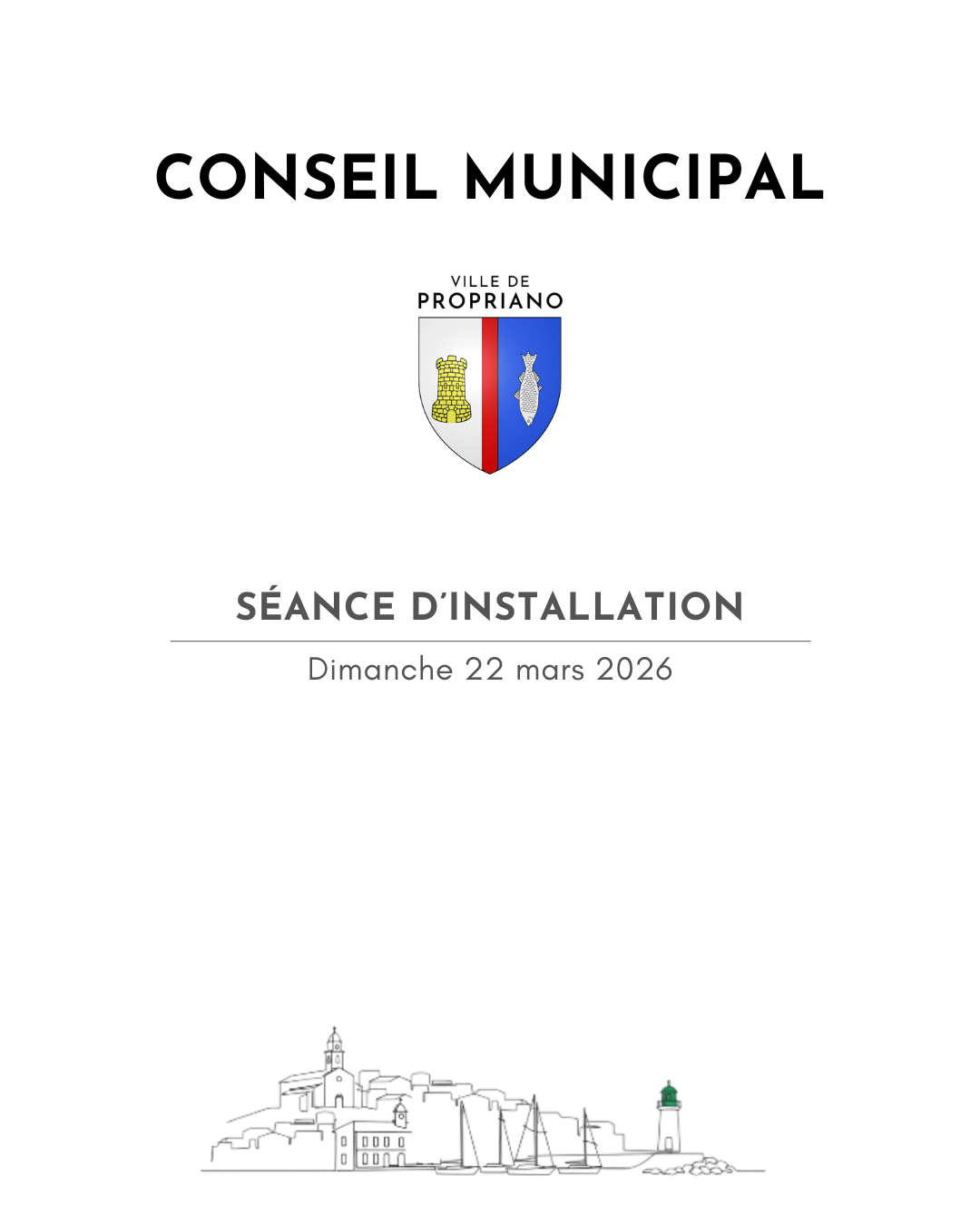 Installation du Conseil municipal de Propriano