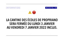 Fermeture exceptionnelle de la cantine scolaire 