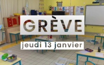 Grève dans les écoles le 13/01/2022 