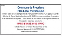 Révision du PLU - phase 1 : Réunion publique