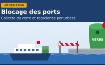Blocage des ports : collecte du verre et recycleries perturbées