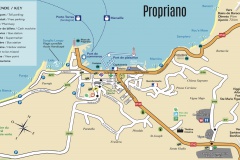 Plan du Centre-ville de Propriano