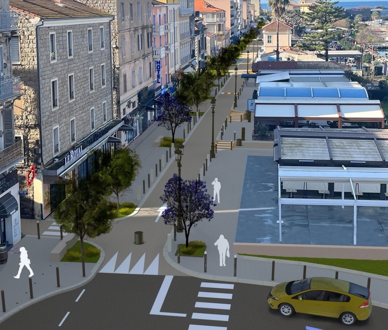 Vue projetée des travaux Avenue Napoléon III Vue projetée des travaux Avenue Napoléon III